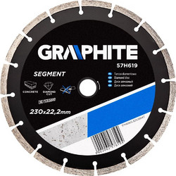 GRAPHITE Διαμαντόδισκος γενικής χρήσης 230mm 57H619