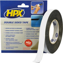 HPX - Αφρώδης ταινία διπλής όψης μαύρη 12mm x 10m (130010122)