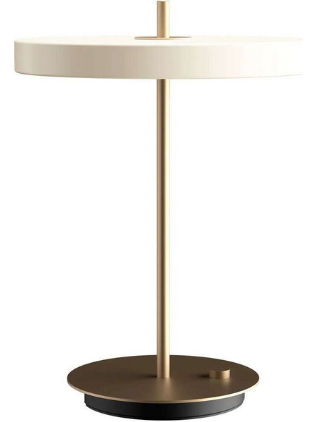 Φωτιστικό Επιτραπέζιο Asteria 2305 Φ31x41,5cm Dim Led 600lm 13W 3000K White-Brass Umage