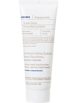 Korres Pomegranate Resurfacing Κρεμώδης Μάσκα Προσώπου για Καθαρισμό 75ml