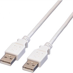 VALUE USB 2.0 Cable, A - A, M/M, white, 0.8 m - 11.99.8909