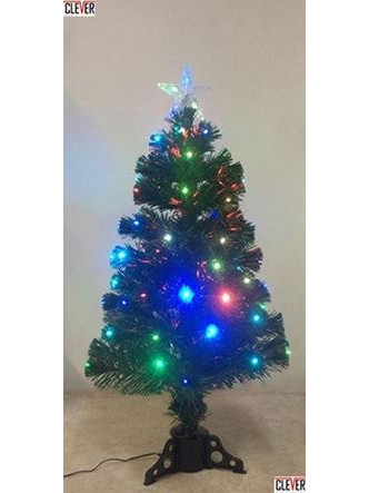 Χριστουγεννιάτικο δέντρο αυτοφωτιζόμενο ύψους 120cm με πολύχρωμα λαμπάκια led