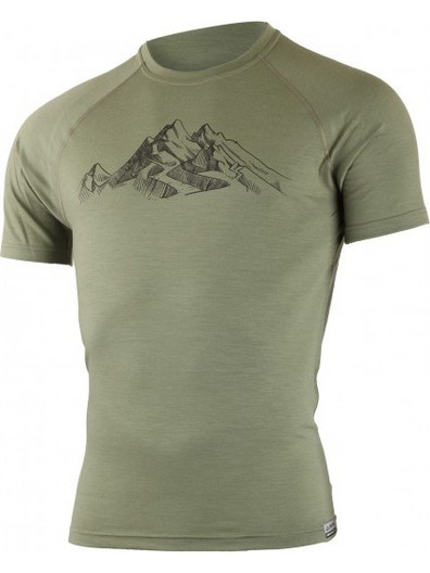 LASTING HILL 6666L WOOLEN T-SHIRT-ΧΑΚΙ