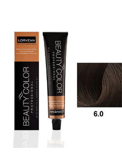 Lorvenn Beauty Color 6.0 Ξανθό Σκούρο Μόνιμη Βαφή Μαλλιών 70ml
