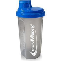 Shaker Πρωτεΐνης IronMaxx 750ml Διάφανο-Μπλε