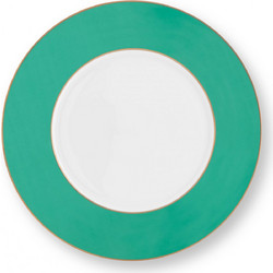 Pip Studio Πιάτο Ρηχό Πορσελάνης Chique Πράσινο 28cm 51001350