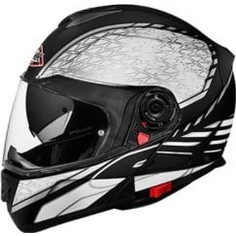 SMK Glide Sign MA216 Grey / Black Κράνος Μηχανής Flip-Up