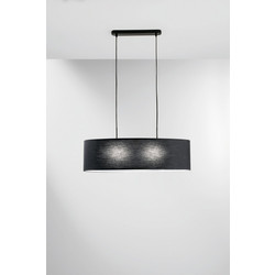 LUCE Κρεμαστό Φωτιστικό Οροφής Δίφωτο E27 Μαύρο 8031414898251