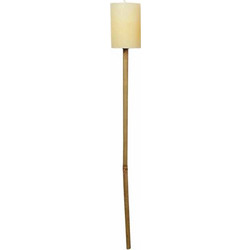 Διακοσμητικό Κερί / Δάδα, Garden Torch Παστέλ Κίτρινο O7 x H10 cm H58 cm Broste Copenhagen