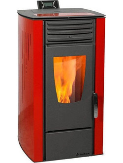 Thermiki Aero 8 Red Σόμπα Pellet Αερόθερμη 8kW