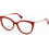 Max Mara MM5028 066 Γυναικείος Σκελετός Γυαλιών Οράσεως Κοκάλινος Μεταλλικός Χρυσός Κόκκινος