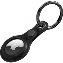 Spigen Valentinus PU Leather Airtag Key Ring Black