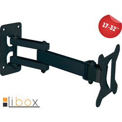 Libox Ateny LB-200 Βάση Τηλεόρασης Τοίχου Περιστρεφόμενη με Βραχίονα 17"-32" έως 25kg