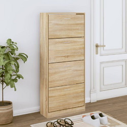 vidaXL Παπουτσοθήκη Ξύλινη Sonoma Μ63xΠ24xΥ147cm 342543
