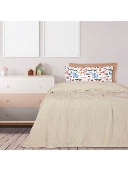 Das Home Κουβερτα Velour Monh 1341 Ιβουαρ Ιβουαρ