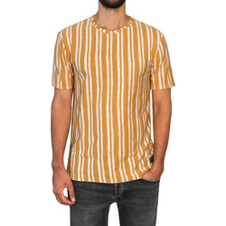 Ανδρικό t-shirt LINES - Κίτρινο