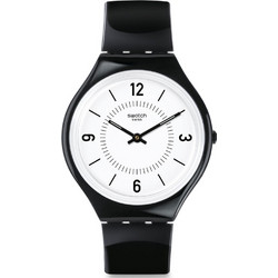 Swatch Skinsuit Ανδρικό Ρολόι με Μαύρο Καουτσούκ Λουράκι SVOB101