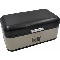 Αρτοθήκη μεταλλική Black 37x21x17cm
