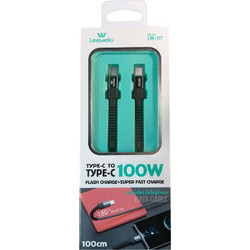 Leewello USB-C to USB-C 100W 1m Black LW-117