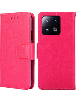 Θήκη Book Style με Βάση Στήριξης για Xiaomi MI 13 -Φούξια