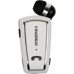 Fineblue F-V3 Ακουστικό Bluetooth In Ear Πέτου White