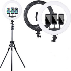 Λάμπα LED Ring Lamp Light 33cm Τριών Βάσεων Κινητού με τηλεκοντρόλ & Τρίποδο