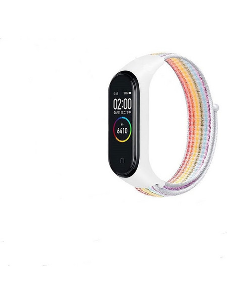 Λουράκι Νάιλον για Xiaomi Mi Band 3 / 4 / 5 -Λευκό