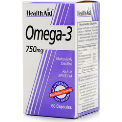 Health Aid Omega 3 Ιχθυέλαιο 750mg 60 Κάψουλες