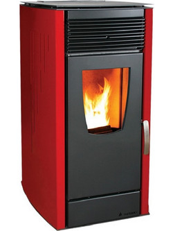 Thermiki Aero 10 Red Σόμπα Pellet Αερόθερμη 10kW