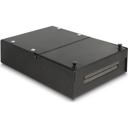DELOCK κυτίο ένωσης 4 θυρών 66235 για Keystone modules σε μαύρο χρώμα - 66235