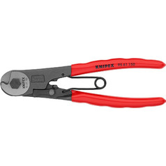 Knipex 95 61 150 πένσα καλωδίων Μαύρος (Μαύρο) Κόκκινο, Άργυρος