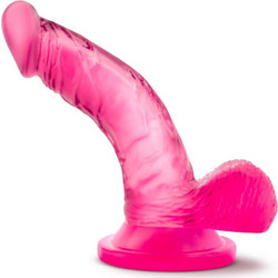 Blush Naturally Yours 4" Mini Cock Ρεαλιστικό Dildo με Βεντούζα & Όρχεις 10cm Ροζ
