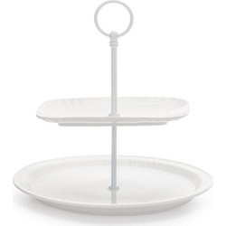 Ορντεβιέρα Διώροφη Πορσελάνινη 10574 28x25,5cm White Seletti Πορσελάνη