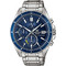Casio Edifice Ανδρικό Ρολόι Χρονογράφος Solar με Ασημί Μεταλλικό Μπρασελέ EFS-S510D-2AVUEF