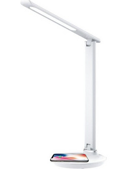 Adeleq Φωτιστικό Γραφείου - Πορτατίφ LED 7W CCT 300lm Με Ασύρματη Φόρτιση 5W Λευκό 0-710