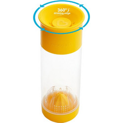 Munchkin Miracle Fruit Infuser 12m+ Ποτήρι-Στίφτης Φρούτων 591ml - Κίτρινο