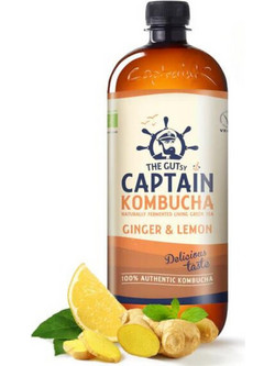 The Gutsy Captain Βιολογική Κομπούχα Ginger / Lemon 1lt 15681