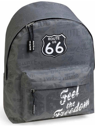 Busquets Route 66 Σχολική Τσάντα Πλάτης Δημοτικού Γκρι 31743