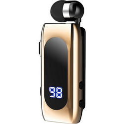 K55 Ακουστικό Bluetooth In Ear Πέτου Gold