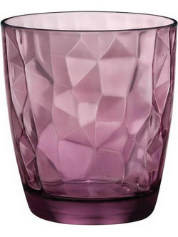 Bormioli Rocco Σετ Ποτήρια Κρασιού Γυάλινα Diamond Rock Purple 305ml 6τμχ BR00125503