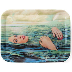 Δίσκος Σερβιρίσματος Seagirl 19031 32x43,5x2cm Multi Seletti Μελαμίνη