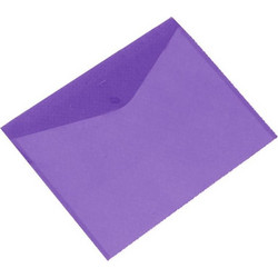 Φάκελος κουμπί PP μωβ Α4 Υ32x24εκ. (Σετ 20τεμ)