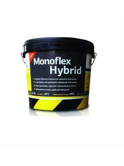 Bauer Monoflex NanoHybrid Ελαστομερές Επαλειφόμενο Υβριδικό Μονωτικό Στεγανωτικό Ταράτσας Λευκό 13kg