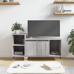 vidaXL Έπιπλο Τηλεόρασης Ξύλινο Γκρι Μ100xΠ35xΥ55cm 831314
