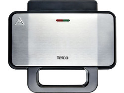 Telco ZJ-255 Τοστιέρα Γκριλιέρα με Αποσπώμενες Πλάκες για 2 Τοστ 1000W Inox
