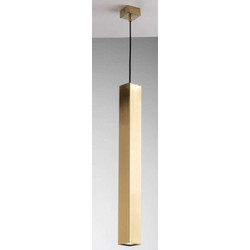 LUCE I-FLUKE-SQ ORO Κρεμαστό Φωτιστικό Οροφής Μονόφωτο GU10 Χρυσό
