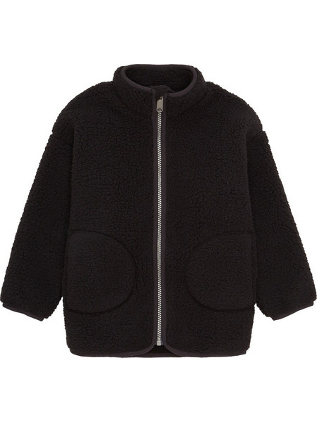 Tom Tailor Fleece Παιδική Ζακέτα Fleece με Φερμουάρ Μαύρη 1039182-29476