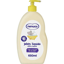 Nenuco Ultra-Mild Liquid Βρεφικό Σαπούνι Αλόη με Αντλία 650ml