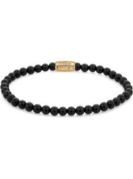 Rebel & Rose Black Velvet Γυναικείο Βραχιόλι RR-40108-G-S