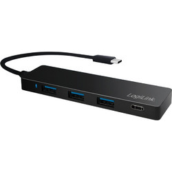 LogiLink 76640 USB Hub 3.0 USB-C με 4 Θύρες USB-A / USB-C
